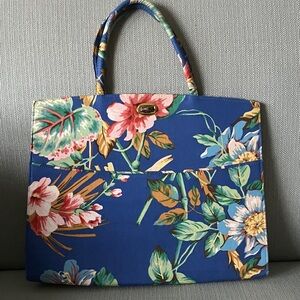 Vintage Margaret Smith Floral Tote Bag